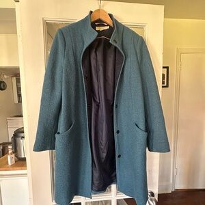 Boden Hengrave coat in Teal/Blue